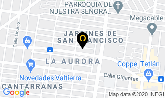 Mapa de Cersa Construcciones Y Edificaciones Rizo S.a. De C.v. en Guadalajara