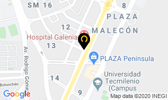 Mapa de Cirujano De Columna Vertebral Traumatologia Y Ortopedia en Cancún