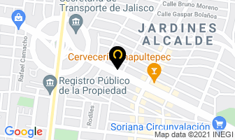 Mapa de Cirujano Dentista en Guadalajara