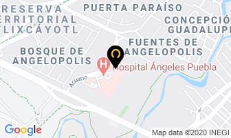 Mapa de Cirujano Oncologo Dr Carlos Cordero Vargas en Puebla