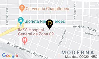Mapa de Clínica Automotriz Coala en Guadalajara