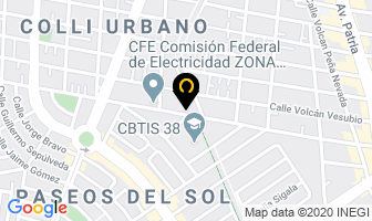 Mapa de Clinica Automotriz El Mundial en Zapopan