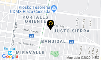 Mapa de Clinica De Belleza Y Spa en Ciudad de Mexico