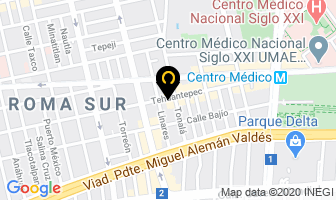 Mapa de ClÍnica De Columna Hernandez en Ciudad de Mexico