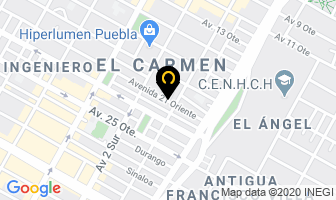 Mapa de Clinica De Masajes Profesionales Y Tratamientos Faciales en Puebla