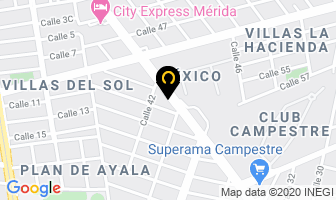 Mapa de Clínica Del Campestre en Mérida