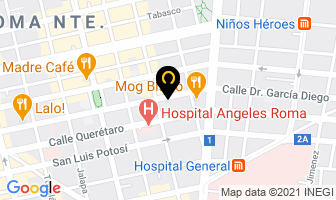 Mapa de Clinica Dental Zacatecas en Ciudad de Mexico