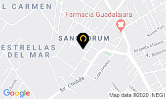 Mapa de Clinica Guadalupe Puebla en Puebla