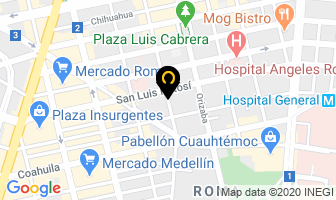 Mapa de Clinica Inochi Health & Beauty Day Spa en Ciudad de Mexico