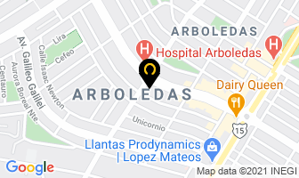 Mapa de Clinicos Arboledas Sa De Cv en Ciudad de Mexico