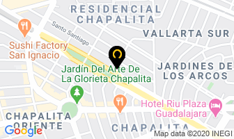 Mapa de Cocinas Industriales Aralv S.a. De C.v. en Guadalajara