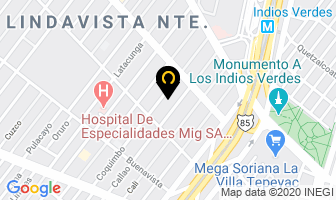 Mapa de Colegio Del Tepeyac en Ciudad de Mexico