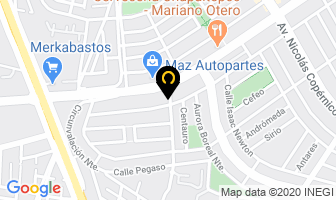 Mapa de Colegio Hispano Americano en Zapopan