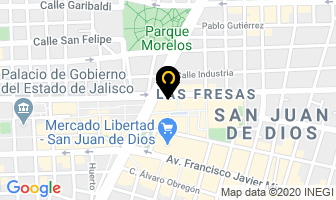 Mapa de Comercializadora Fonts en Guadalajara