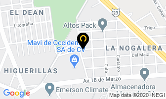 Mapa de Comextra en Guadalajara