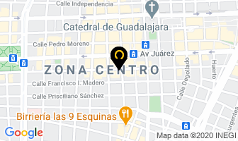 Mapa de Compu Electronica en Guadalajara