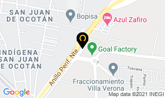 Mapa de Concretos Cruz Azul en Zapopan