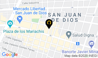 Mapa de Confecciones Azteca De Occidente S.a. De C.v. en Guadalajara
