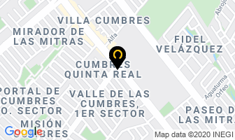 Mapa de Construcciones Y Proyectos Fuentes S.a. De C.v. en Monterrey