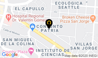 Mapa de Consultorio Dental en Zapopan