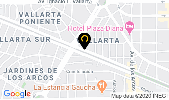 Mapa de Corbel Eventos en Guadalajara
