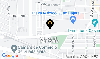 Mapa de Corporativo De Detectives Privados Sevip Infieles en Guadalajara
