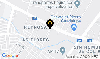 Mapa de Cortinas De Acero Chagar en Guadalupe