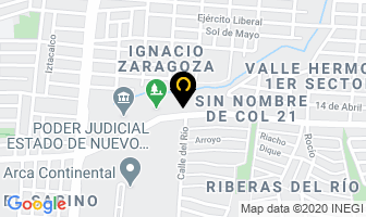 Mapa de Cortinas De Acero Flores en Guadalupe
