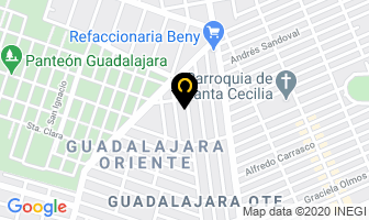 Mapa de Cortinas De Acero Mersan en Guadalajara