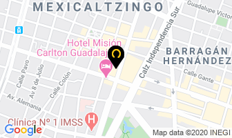 Mapa de Credito Maestro en Guadalajara