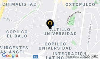 Mapa de Cristales Automotrices S.a De C.v en Ciudad de Mexico