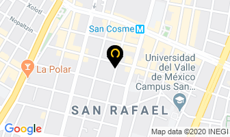 Mapa de Cristales Y Aluminio San Rafael en Ciudad de Mexico