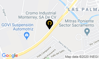 Mapa de Cromo Industrial Monterrey Sa De Cv en García