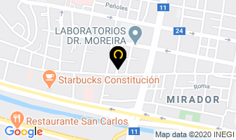 Mapa de Danza Regia Estudio Profesional en Monterrey