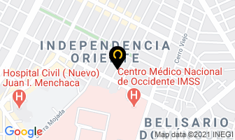 Mapa de Deliciosos Hot Dogs en Guadalajara