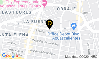 Mapa de Departamentos Bogotá en Aguascalientes