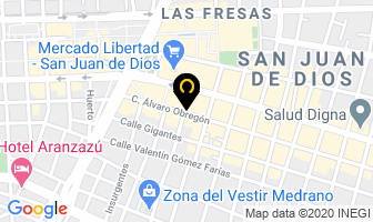 Mapa de Deportes Obregon en Guadalajara