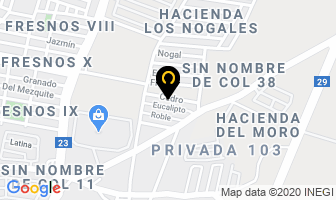 Mapa de Despacho Juridico Montes en Apodaca