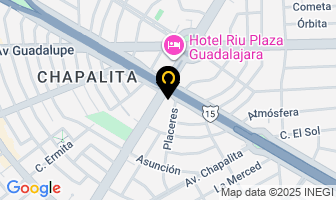 Mapa de Detectives De Infieles en Guadalajara