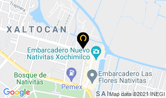 Mapa de Disensa Xochimilco en Xochimilco