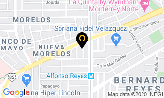 Mapa de Distribuciones Jovens, S.a. De C.v. en Monterrey