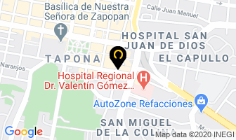 Mapa de Don Barbiere en Zapopan