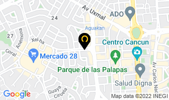 Mapa de Don House Inmuebles en Cancún
