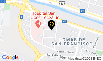 Mapa de Dr. David Kirsch Kleman F.a.c.s. en Monterrey