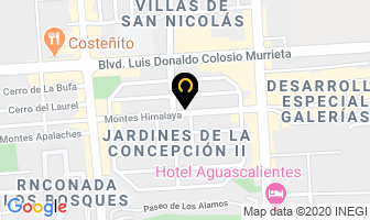 Mapa de Dra. Leonor Amaro Sáenz Ginecologia Y Obstetricia en Aguascalientes
