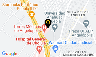 Mapa de Dra. Xóchitl Ríos &Quot;Medicina Cubana Para El Cancer &Quot; en San Andrés Cholula