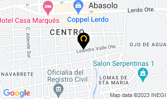 Mapa de Dulcerias Denny en Abasolo