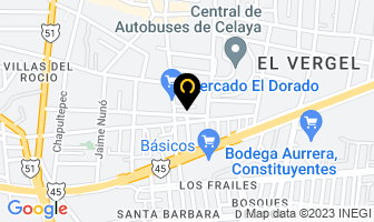 Mapa de Dulcerias Denny Celaya en Celaya