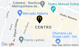 Mapa de Dulcerias Denny Leon Iii en León