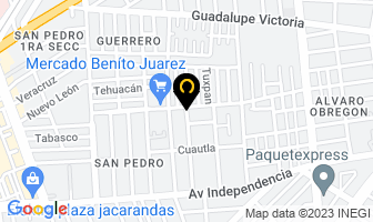 Mapa de Dulcerias Denny Oaxaca en Irapuato